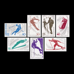 Sporturi de munte, serie nedantelată (culori schimbate) 1961 LP 514A