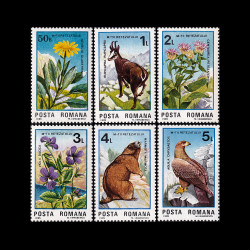 Semicentenarul Parcului Național Retezat - faună și floră ocrotite, 1985, LP 1135