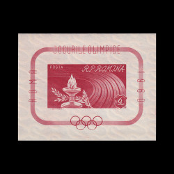 Jocurile Olimpice Roma (I), coliță nedantelată 1960 LP 496