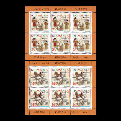 Europa 2015 - Jucării vechi, minicoală de 6 timbre, LP 2063B