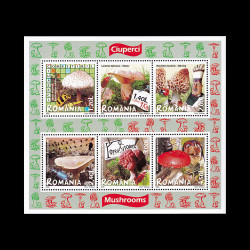 Ciuperci bloc de 6 timbre 2008 LP 1792B