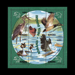 Delta Dunării, bloc de 4 timbre 2004 LP 1625
