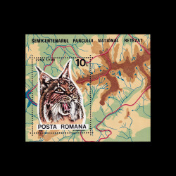 Semicentenarul Parcului Național Retezat, coliță dantelată, 1985, LP 1136