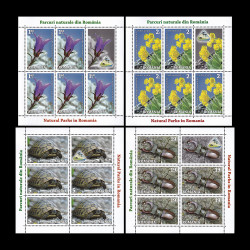Parcuri naturale din România, minicoală de 5 timbre și 1 vinietă 2018 LP 2207D