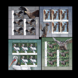 Recordurile păsărilor, minicoală de 5 timbre și 1 vinietă 2018 LP 2214C
