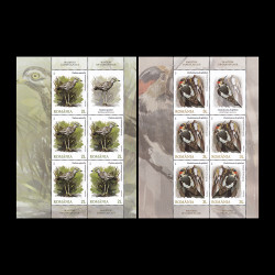 Maeștrii camuflajului, minicoală de 5 timbre cu manșetă ilustrată și 1 vinietă 2018 LP 2211C