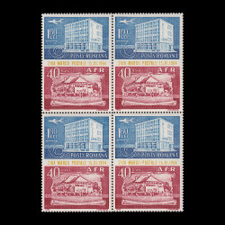 Ziua Mărcii Poștale Românești, bloc de 4 timbre, 1964 LP 595A