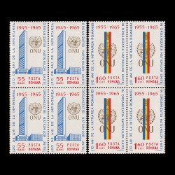 O.N.U., blocuri de 4 timbre 1965 LP 600a