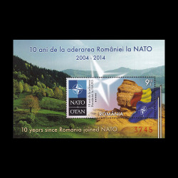 10 ani de la aderarea României la NATO, coliță dantelată 2014 LP 2019A