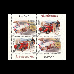 Europa 2013 - Vehicule poștale, pereche de blocuri de 4 timbre, LP 1979C