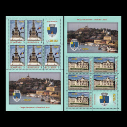 Orașe Dunărene, Tulcea minicoală de 5 timbre și 1 vinietă 2014 LP 2045B