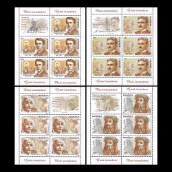 Mari inventatori, minicoală de 5 timbre și 1 vinietă 2014 LP 2052B