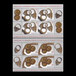 Colecții de marcă, minicoală de 4 timbre și 4 viniete 2015 LP 2060C