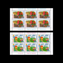 Europa 2006 - Integrarea imigranților văzută de copii, minicoli de 6 timbre, LP 1718A