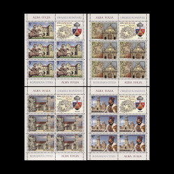Orașele României, Alba Iulia, minicoală de 5 timbre și 1 vinietă 2015 LP 2086c