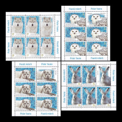 Faună polară, minicoală de 5 timbre și 1 vinietă 2020 LP 2271b
