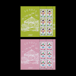 Europa 2002, bloc de 6 timbre, LP 1584A