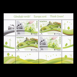 Europa 2016: Găndește verde! bloc de 2 serii Tip I LP 2103a