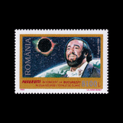 Pavarotti în concert la București în ziua Eclipsei totale de Soare 1999 LP 1489