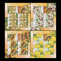 Flori melifere, minicoală de 5 timbre și 1 vinietă, 2019 LP 2243B
