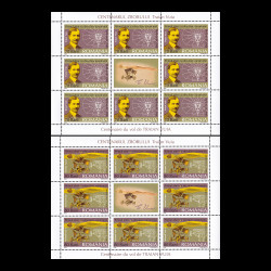 Centenarul zborului Traian Vuia, minicoală de 8 timbre și 1 vinietă 2006 LP 1712a