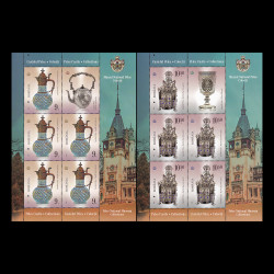 Castelul Peleș - Colecții, minicoli de 5 timbre și 1 vinietă 2021 LP 2341c