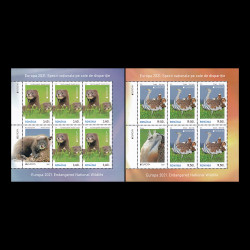 Europa 2021, minicoli de 5 timbre și 1 vinietă LP 2322c