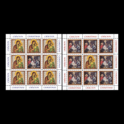 Crăciun 2017, minicoli de 9 timbre LP 2170c