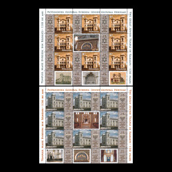 Templul Mare evreiesc din Rădăuți - 130 de ani, minicoli de 8 timbre și 1 vinietă 2013 LP 1967d