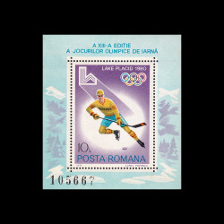 Jocurile Olimpice de Iarnă, Lake Placid, coliță dantelată, 1979, LP 998