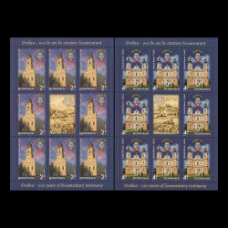 Oradea - 900 de ani de atestare documentară, minicoli de 8 timbre și 1 vinietă 2013 LP 1991c