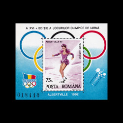 Jocurile Olimpice de Iarnă, Albertville, coliță dantelată, 1992, LP 1275