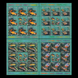 Pești, minicoli de 8 timbre și 1 vinietă 2012 LP 1944d