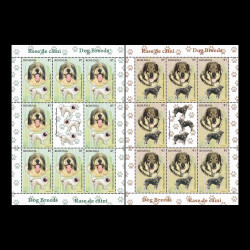 Rase de câini minicoli de 8 timbre și 1 vinietă 2012 LP 1949d