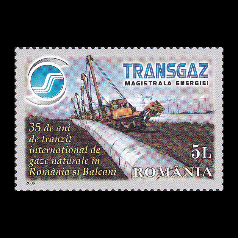 TRANSGAZ - 35 de ani de tranzit internațional de gaze naturale 2009 LP 1848