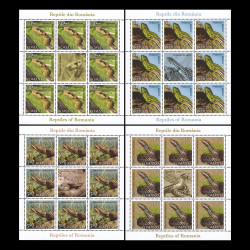 Reptile din România, minicoli de 8 timbre și 1 vinietă 2011 LP 1887d