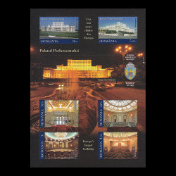 Palatul Parlamentului, bloc de 6 timbre 2011 LP 1898a