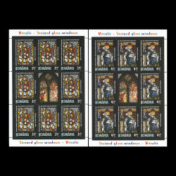 Vitralii - Muzeul de Artă Veche Apuseană, minicoli de 8 timbre și 1 vinietă 2011 LP 1910c