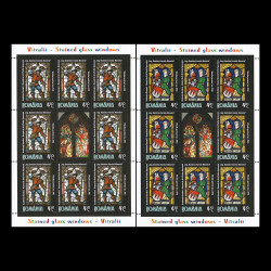 Vitralii - Muzeul de Artă Veche Apuseană, minicoli de 8 timbre și 1 vinietă 2011 LP 1910c