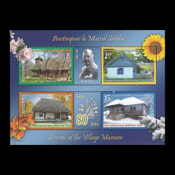 Anotimpuri la Muzeul Satului, bloc de 4 timbre 2016 LP 2105a