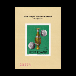 Arheologie daco-romană, coliță nedantelată, 1976, LP 910