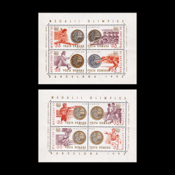 Medalii Olimpice – Jocurile Olimpice Barcelona, 2 blocuri de 4 timbre, 1992, LP 1306
