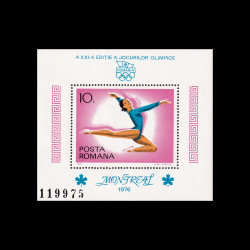Jocurile Olimpice de Vară, Montreal, coliță dantelată, 1976, LP 914