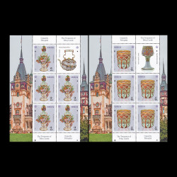 Comorile Peleșului, minicoli de 5 timbre și 1 vinietă 2022 LP 2373b