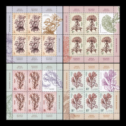 Specii Invazive, minicoli de 5 timbre și 1 vinietă 2022 LP 2374b