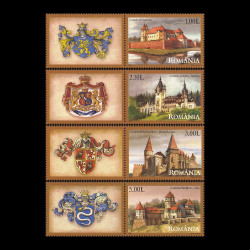 Castele din România 2008 serie cu vinietă LP 1810d