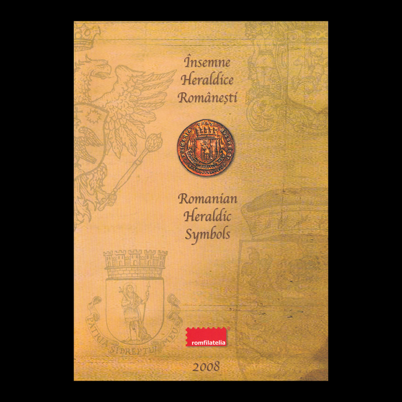 Însemne Heraldice Românești, mapă filatelică 2008 LP 1818