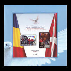 Emisiune Comună România - Ordinul Suveran Militar de Malta 90 de ani, Mapă Filatelică 2022 LP 2386a