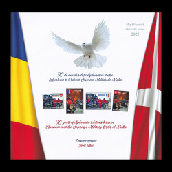 Emisiune Comună România - Ordinul Suveran Militar de Malta 90 de ani, Mapă Filatelică 2022 LP 2386a