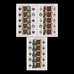Centenarul Constituției României Întregite, minicoli de 5 timbre și 5 viniete 2023 LP 2410c